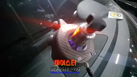 부산차유리용접 벤츠 AMG GTs 출장수리 / 부산 해운대