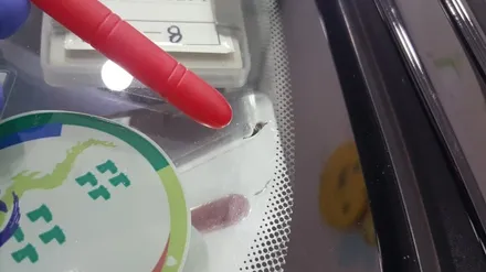 부산자동차앞유리복원 제네시스 유리용접 수리 / 부산 해운대