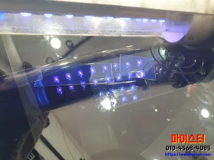 부산차유리용접 길게 깨진 자동차 유리 수리하기 / 부산 해운대