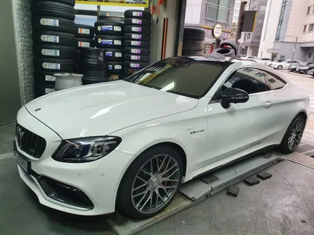 [남양주휠도색]벤츠 C클래스 쿠페 63s AMG 블랙무광 휠도색 작업 / 남양주시 별내동