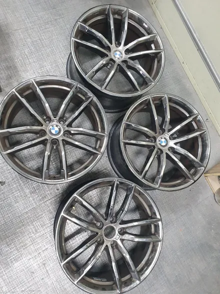 [남양주휠도색][BMW휠도색]BMW 5시리즈 (G30) 18인치 고스트크롬 휠도색및 휠복원 / 남양주시 별내동