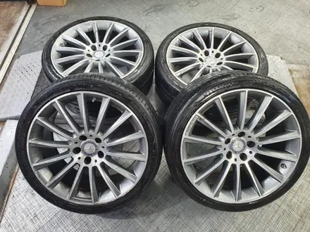 [벤츠휠도색][남양주휠도색] 벤츠 CLS클래스 CLS450d 19인치 고스트크롬 휠복원&휠도색 + 타이어교체 ( 255-35-19 피렐리 신투라토P7 두본 ) / 남양주시 별내동