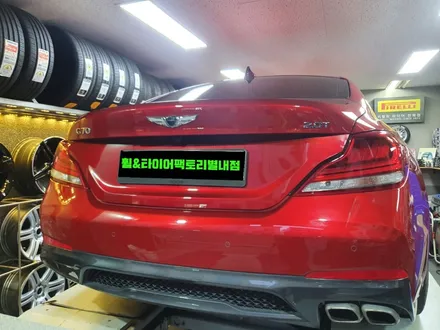 [남양주휠도색]제네시스 G70 18인치 순정휠 고스트크롬 휠복원&휠도색 + 타이어교체 ( 225-45-18 금호 마제스티9  한대분 ) / 남양주시 별내동