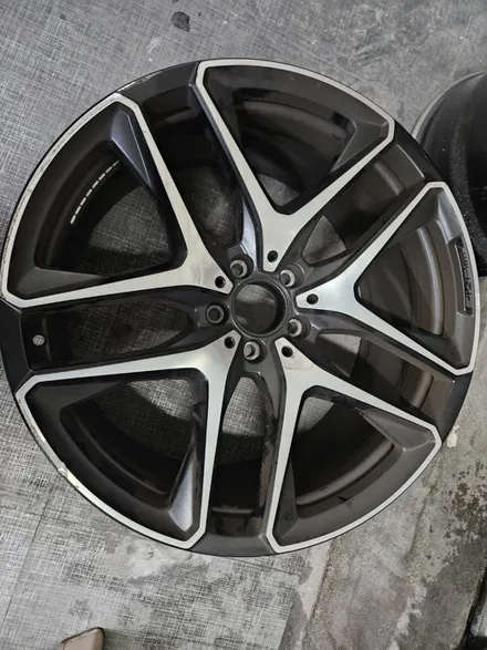 [남양주휠복원]벤츠 GLE클래스 (W167) GLE53 AMG 21인치 순정휠 다이아몬드컷팅 블랙무광 휠복원&휠도색 / 남양주시 별내동