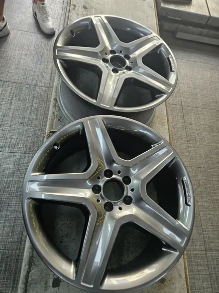 [남양주휠복원]벤츠 GLE클래스(W166) GLE350d 20인치 순정휠 고스트크롬 휠복원&휠도색 / 남양주시 별내동