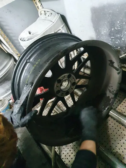 [남양주휠도색]벤츠 S63 쿠페 AMG 20인치 매트블랙+타임어택라인 휠복원&휠도색 / 남양주시 별내동