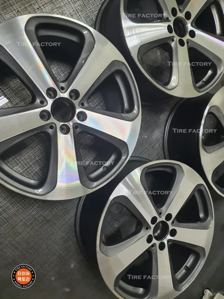 [남양주휠복원] 벤츠GLC클래스 GLC220d 19인치 순정휠 다이아몬드컷팅 휠복원&휠도색 + 캘리퍼도색 실버도장 (메르세데스 벤츠)  작업 / 남양주시 별내동