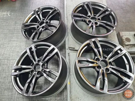 [남양주휠도색]BMW 3시리즈 ( F30 ) 320d 18인치 고스트크롬 휠복원&휠도색 + 캘리퍼도색 레드도장 + 타이어교체 / 남양주시 별내동