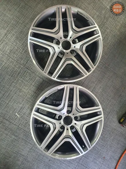 [벤츠휠복원]벤츠 G클래스 (w463) G바겐 G63 AMG 20인치 다이아몬드컷팅 휠복원&휠도색 + 캘리퍼도색 레드도장 / 남양주시 별내동