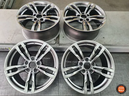 [남양주휠도색]BMW 3시리즈 (F30) 320d 18인치 고스트크롬 휠복원&휠도색 + 타이어교체 ( 225-45-18 한국 키너지EX 두본 ) / 남양주시 별내동