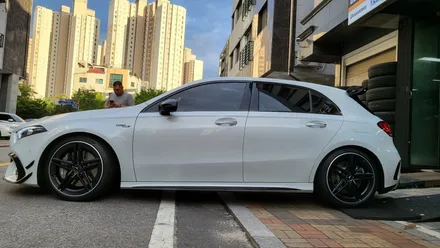[남양주휠도색]벤츠 A클래스 (W177) A45AMG 19인치 순정휠 다이아몬드컷팅 블랙무광 휠복원&휠도색 / 남양주시 별내동