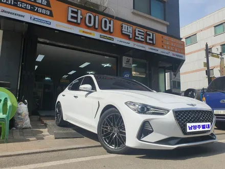 [남양주휠복원]제네시스G70 18인치 순정휠 고스트크롬 휠복원 휠도색 / 남양주시 별내동