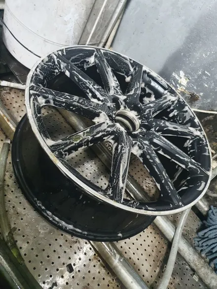 [남양주휠도색] 벤츠GLA AMG 20인치 블랙무광+타임어택라인 다이아몬드컷팅 휠복원&휠도색 / 남양주시 별내동