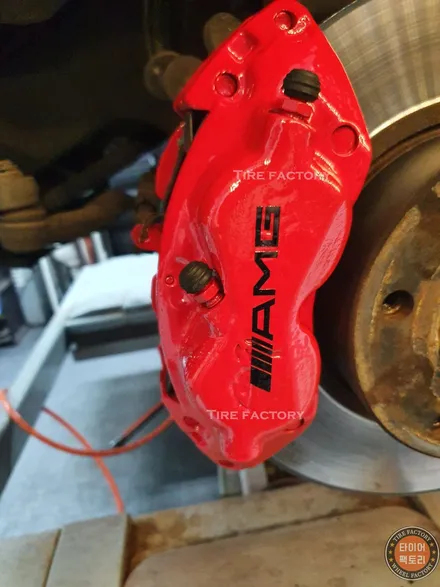 [벤츠휠복원]벤츠 G클래스 (w463) G바겐 G63 AMG 20인치 다이아몬드컷팅 휠복원&휠도색 + 캘리퍼도색 레드도장 / 남양주시 별내동