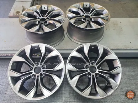 [남양주휠도색]BMW (F25) X3 20d 19인치 고스트크롬 휠복원&휠도색 / 남양주시 별내동