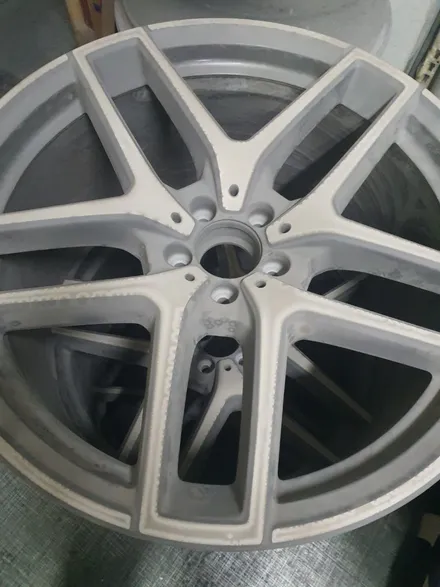 [남양주휠도색][캘리퍼도색]벤츠 GLE클래스 (W166) GLE350d 쿠페 21인치 순정휠 블랙유광 휠복원&휠도색 + 캘리퍼도색 레드도장 / 남양주시 별내동