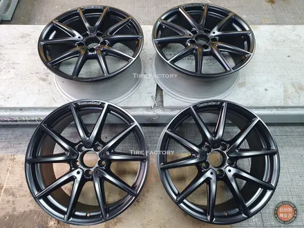 [남양주휠도색]벤츠 A클래스 45 AMG 18인치 블랙무광 휠복원 + 캘리퍼도색 레드도장 / 남양주시 별내동