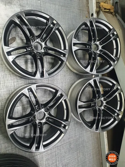 [남양주휠도색]BMW 5시리즈(F10) 530d 18인치 순정휠 고스트크롬 휠복원&휠도색 / 남양주시 별내동