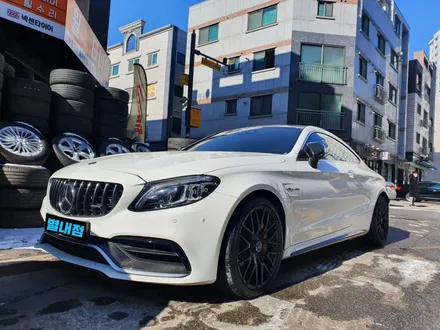 [남양주휠도색]벤츠 C클래스 쿠페 63s AMG 블랙무광 휠도색 작업 / 남양주시 별내동