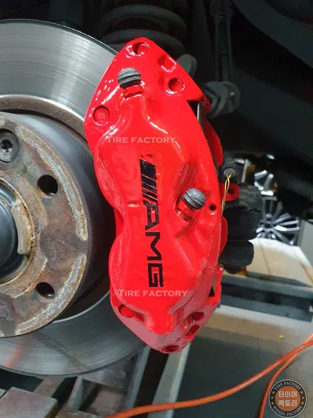 [벤츠휠복원]벤츠 G클래스 (w463) G바겐 G63 AMG 20인치 다이아몬드컷팅 휠복원&휠도색 + 캘리퍼도색 레드도장 / 남양주시 별내동
