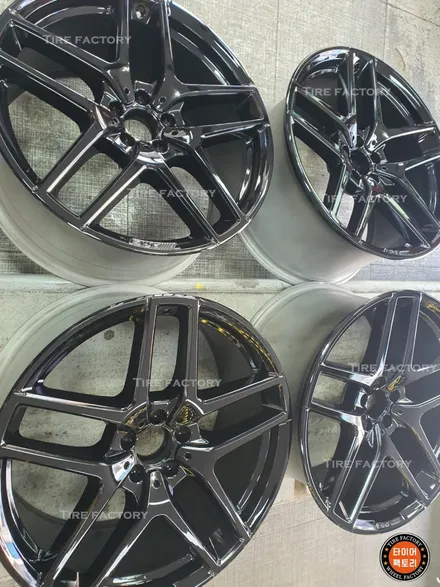 [남양주휠도색][캘리퍼도색]벤츠 GLE클래스 (W166) GLE350d 쿠페 21인치 순정휠 블랙유광 휠복원&휠도색 + 캘리퍼도색 레드도장 / 남양주시 별내동