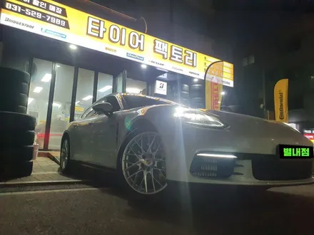 [남양주휠복원][포르쉐휠복원]포르쉐 파나메라4  21인치 다이아몬드컷팅 휠복원&휠도색 + 타이어 교체 (275-35-21 피렐리 신투라토P7 올시즌 한짝 교체) / 남양주시 별내동