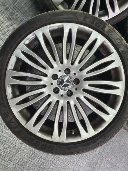 [벤츠휠도색] [남양주휠도색]벤츠 S클래스(w222) S560l 20인치 하이퍼실버 휠복원&휠도색 / 남양주시 별내동
