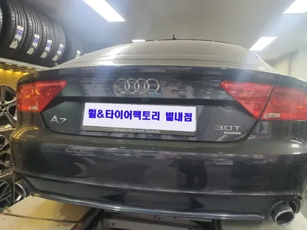 [남양주휠복원][아우디캘리퍼도색]아우디 A7 3.0콰트로 19인치 순정휠 고스트크롬 휠복원&휠도색 + 캘리퍼도색 옐로우도장 / 남양주시 별내동