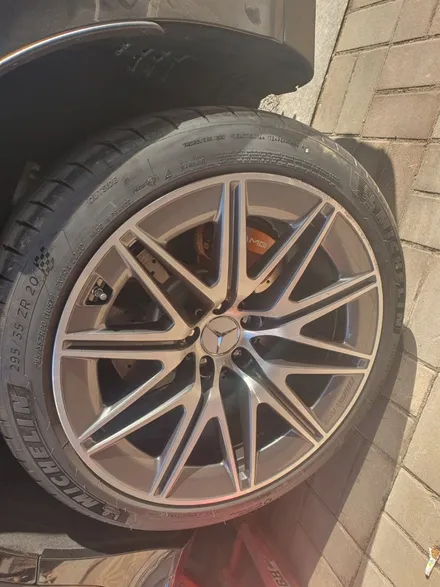 [남양주휠복원]벤츠 GT43AMG 21인치 순정휠 다이아몬드컷팅 휠복원&휠도색 / 남양주시 별내동