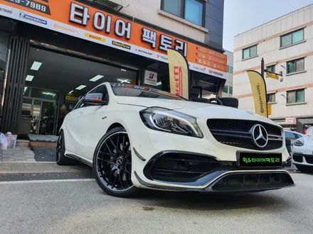 [남양주휠도색]벤츠 A45 AMG 19인치 블랙유광&타임어택 라인 다이아몬드컷팅 휠복원&휠도색 / 남양주시 별내동