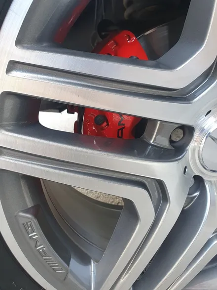 [벤츠휠복원]벤츠 G클래스 (w463) G바겐 G63 AMG 20인치 다이아몬드컷팅 휠복원&휠도색 + 캘리퍼도색 레드도장 / 남양주시 별내동