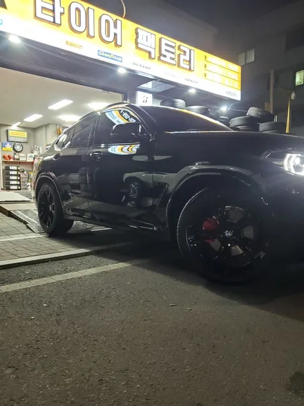 [남양주휠도색]BMW X4 (G02) M40i 20인치 블랙유광 휠복원&휠도색 + 캘리퍼도색 레드도장 / 남양주시 별내동