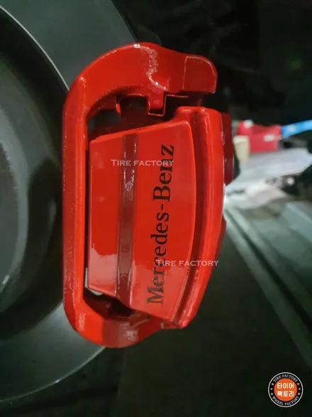 [남양주휠도색][캘리퍼도색]벤츠 GLE클래스 (W166) GLE350d 쿠페 21인치 순정휠 블랙유광 휠복원&휠도색 + 캘리퍼도색 레드도장 / 남양주시 별내동