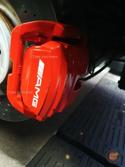 [남양주휠도색]벤츠 GT43 AMG 20인치 블랙무광 휠복원&휠도색 + 캘리퍼도색 레드도장 타이어 교체 ( 295-35-20 미쉐린 파일럿스포츠4s 두본 ) / 남양주시 별내동