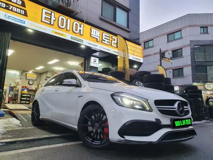 [남양주휠도색]벤츠 A클래스 45 AMG 18인치 블랙무광 휠복원 + 캘리퍼도색 레드도장 / 남양주시 별내동