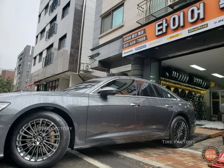 [남양주휠도색][아우디캘리퍼도색]아우디 A6 ( c8 ) 18인치 고스트크롬 휠복원&휠도색 + 캘리퍼도색 브론즈도장 / 남양주시 별내동