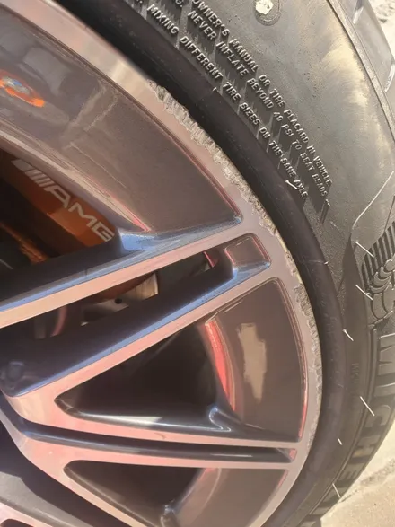 [남양주휠복원]벤츠 GT43AMG 21인치 순정휠 다이아몬드컷팅 휠복원&휠도색 / 남양주시 별내동