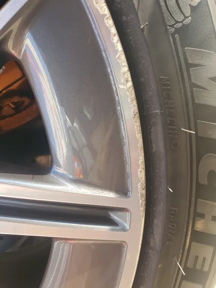 [남양주휠복원]벤츠 GT43AMG 21인치 순정휠 다이아몬드컷팅 휠복원&휠도색 / 남양주시 별내동