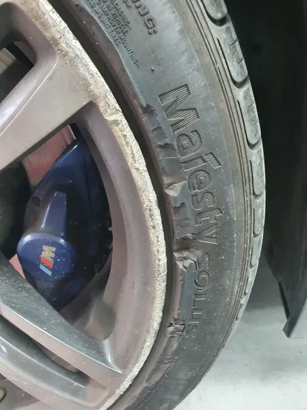 [남양주휠도색] BMW M4 19인치 고스트크롬 도장작업+타이어교체 작업 / 남양주시 별내동