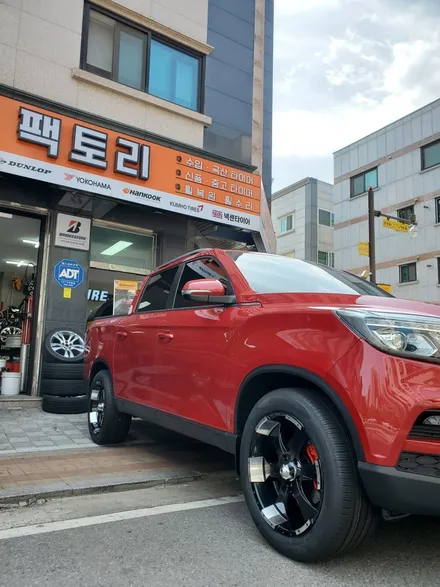 G4 렉스턴스포츠 인치업과 캘리퍼도색작업 / 남양주시 별내동