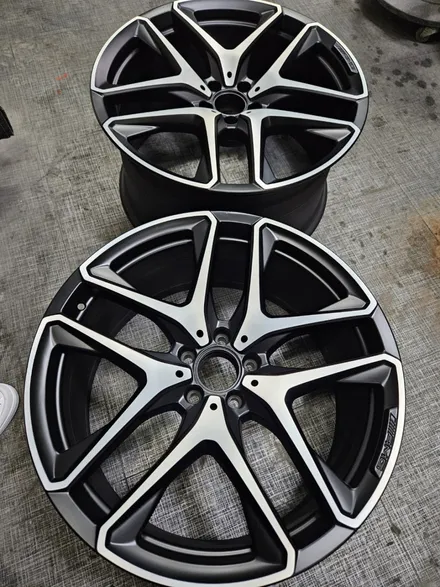 [남양주휠복원]벤츠 GLE클래스 (W167) GLE53 AMG 21인치 순정휠 다이아몬드컷팅 블랙무광 휠복원&휠도색 / 남양주시 별내동
