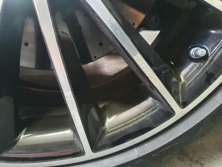 [남양주휠도색]벤츠 CLS450 20인치 마차휠 다이아몬드컷팅 휠복원&휠도색 + 캘리퍼도색 레드도장 / 남양주시 별내동