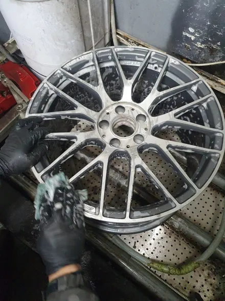 [남양주휠도색]벤츠 C클래스 쿠페 63s AMG 블랙무광 휠도색 작업 / 남양주시 별내동