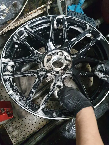 [남양주휠도색]벤츠 S63 쿠페 AMG 20인치 매트블랙+타임어택라인 휠복원&휠도색 / 남양주시 별내동
