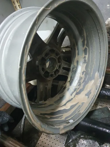 [남양주휠복원]벤츠 S클래스 (w222) S400 18인치 순정휠 다이아몬드컷팅 휠복원&휠도색 / 남양주시 별내동