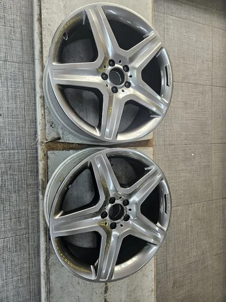 [남양주휠복원]벤츠 GLE클래스(W166) GLE350d 20인치 순정휠 고스트크롬 휠복원&휠도색 / 남양주시 별내동