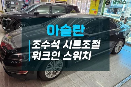 현대 아슬란 조수석 시트 조절하는 방법 워크인스위치 시공업체 고양시일산 / 고양시 덕양구 대자동