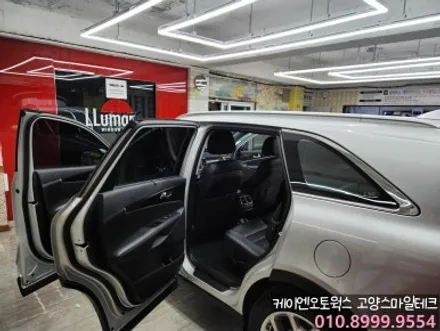 올뉴싼타페 기존필름 제거후 썬팅재시공 추천필름은 이비오스HX90 / 고양시 덕양구 대자동