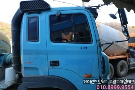 현대 메가트럭 열차단썬팅 재시공 이비오스 CX90 / 고양시 덕양구 대자동