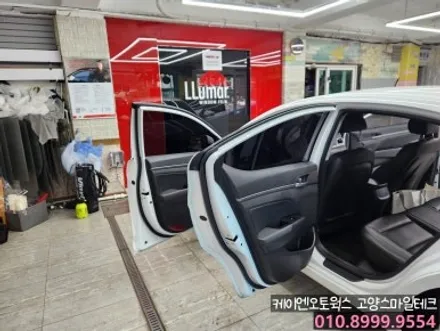 아반떼AD 필름제거 후 열차단 썬팅재시공 이비오스CX60 가성비썬팅 추천 농도 / 고양시 덕양구 대자동